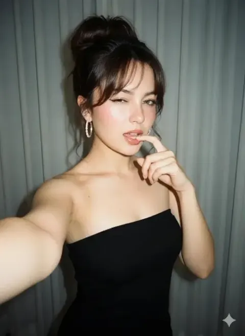 Woman's Close-Up Selfie in Room