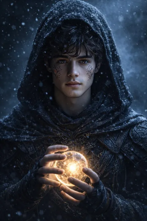 Hyperrealistic Dark Fantasy Mage Portrait