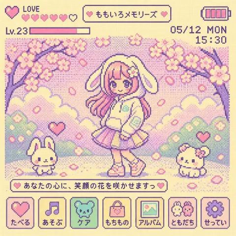 Y2K Tamagotchi LCD Filter