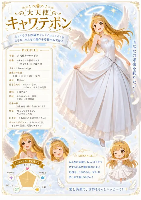 Celestial Angel Character Profile Poster