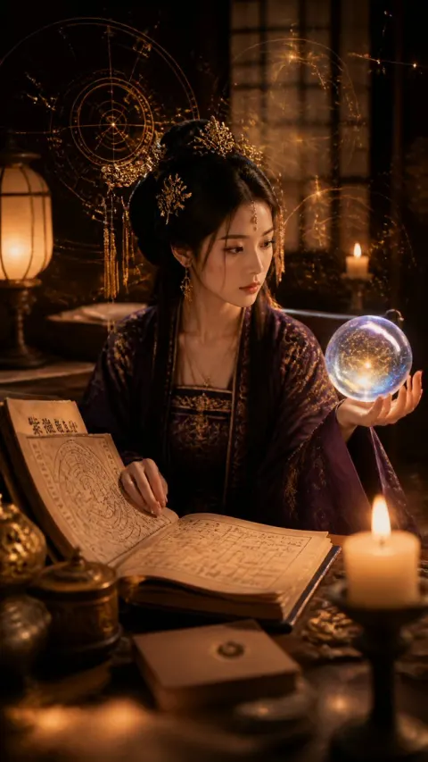 Classical Candlelight Hanfu Diviner