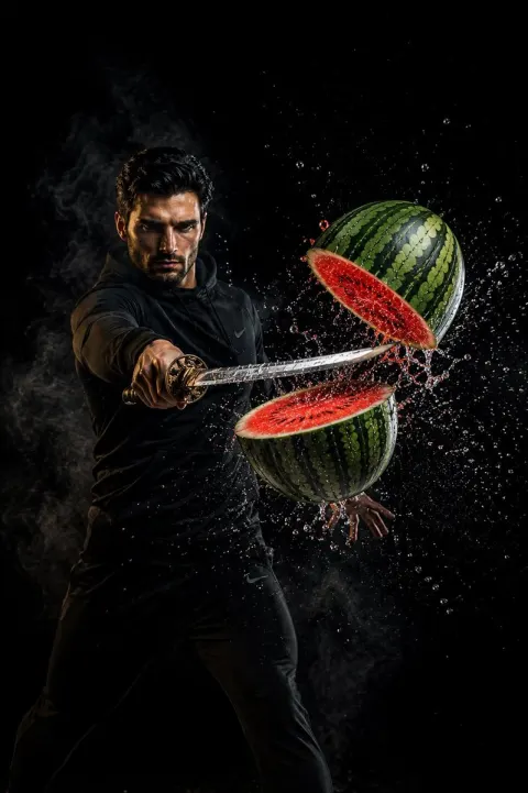 Action Samurai Fruit Slicing