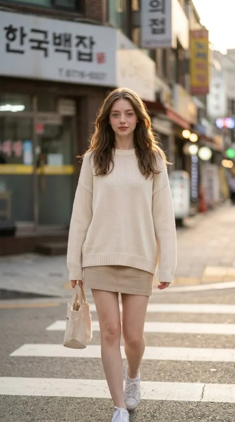 Korean Casual Fashion Portrait