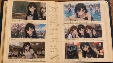 Nostalgic School Scrapbook Spread