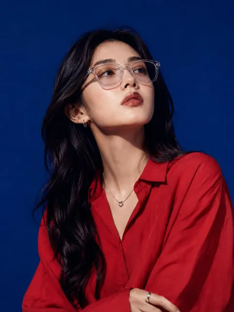 East Asian High-Fashion Studio Portrait