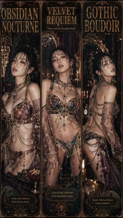Decadent Gothic Boudoir Poster