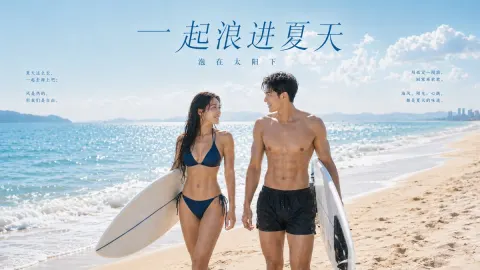 Summer Sea Romance Poster
