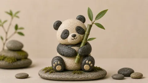 Stylized River Stone Sculptures