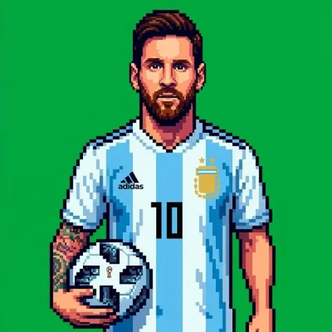Retro Pixel Art Profile Picture