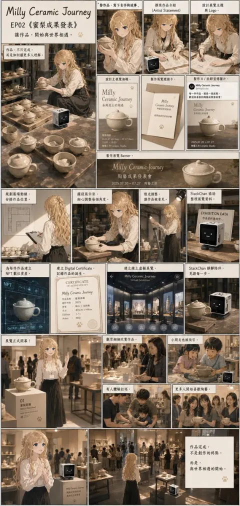 Milly Ceramic Journey Comic Page