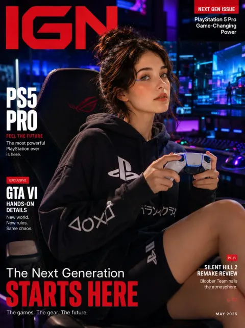 Gaming Lifestyle Magazine Cover