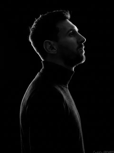 Monochromatic Rim Light Silhouette Portrait