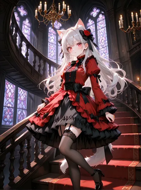 Gothic Cat-Eared Noble Girl