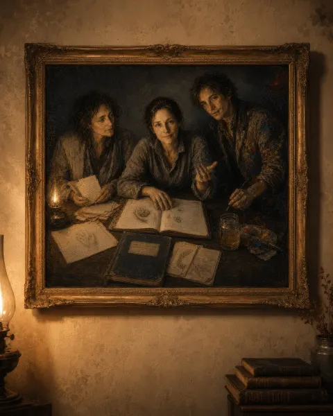 Candlelit Old-Master Creative Trio