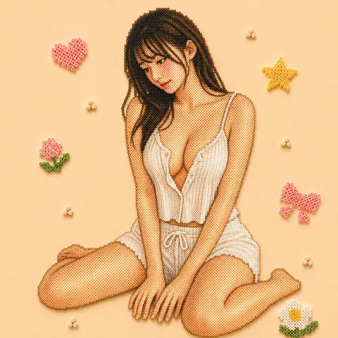 Bead Craft Portrait Art