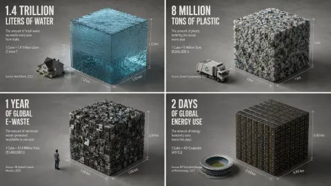 Minimalist Isometric Data Physics Cube