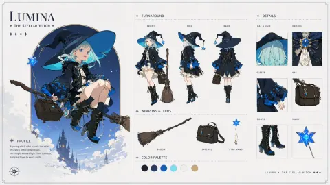 Lumina Stellar Witch Character Sheet