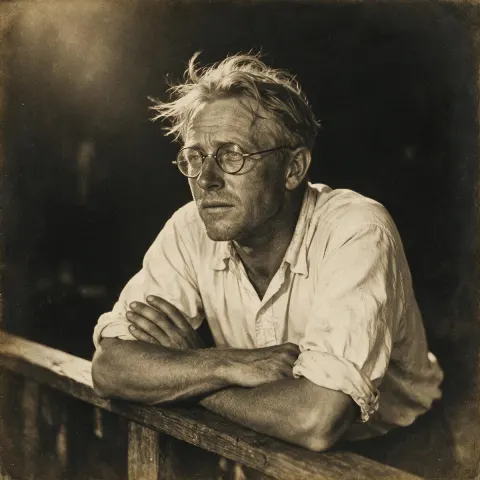 Sepia Vintage Intellectual Portrait