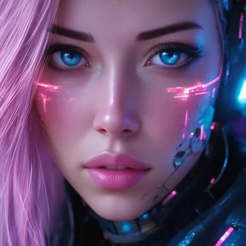 Elena Fisher Fantasy Sculpture With Cyberpunk Edge