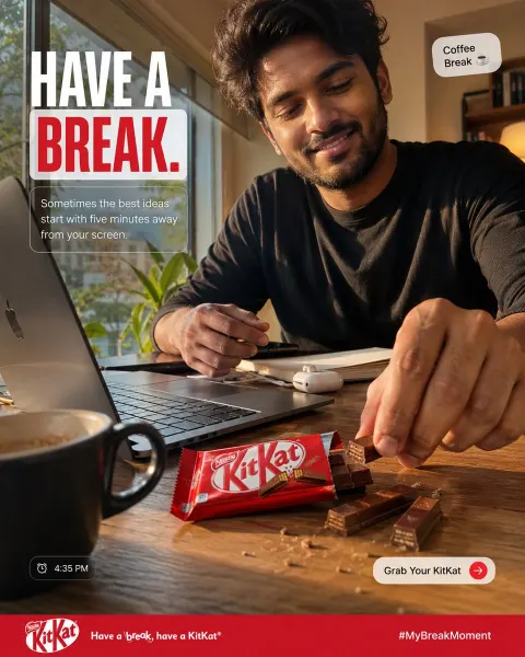 Premium KitKat UGC Advertisement Poster