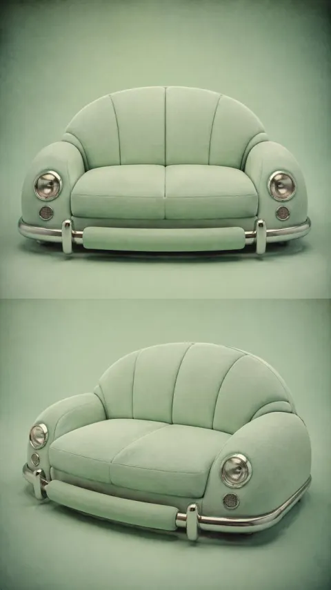 Vintage Car Sofa Design Concept