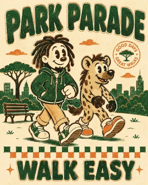 Vintage Rubber Hose Mascot Poster