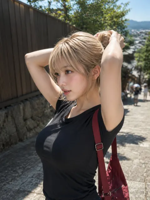 Summer Hair Styling Portrait