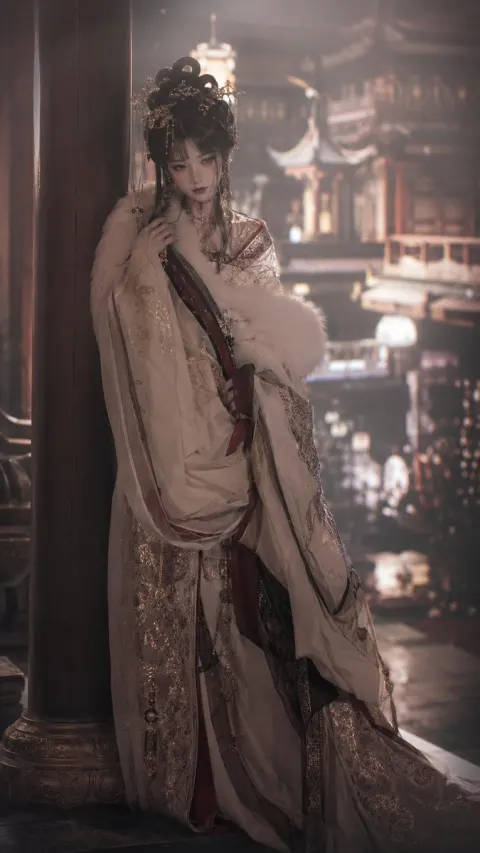 Cinematic Hanfu Noblewoman Portrait
