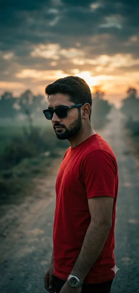 Cinematic Foggy Countryside Portrait