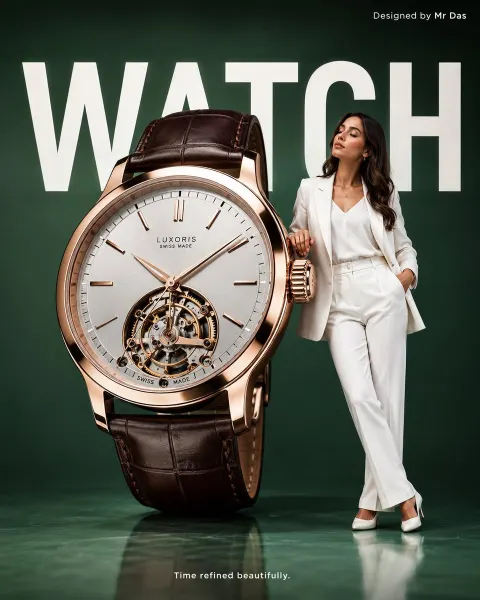 Luxury Swiss Watch Commercial Ad