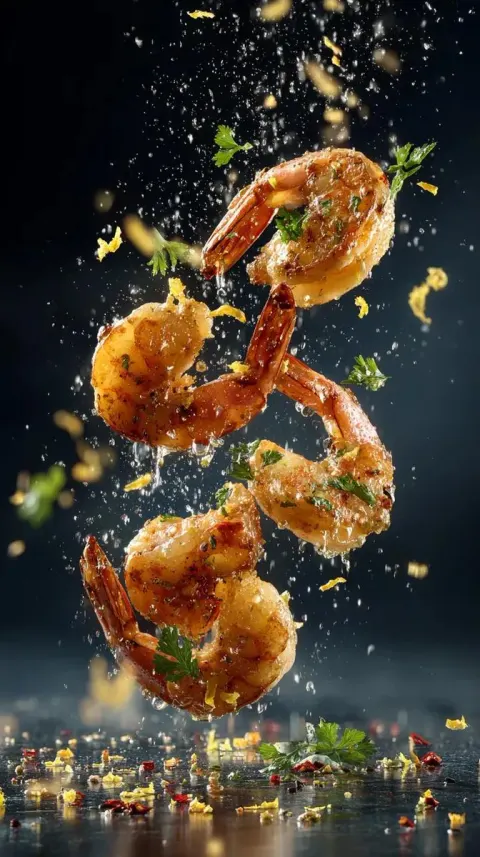 Ultra-Realistic Garlic Butter Shrimp Ad