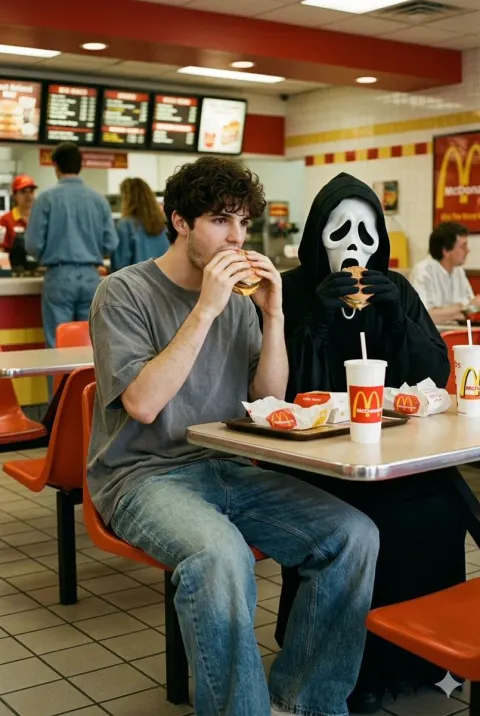 90s Horror McDonald's with Ghostface