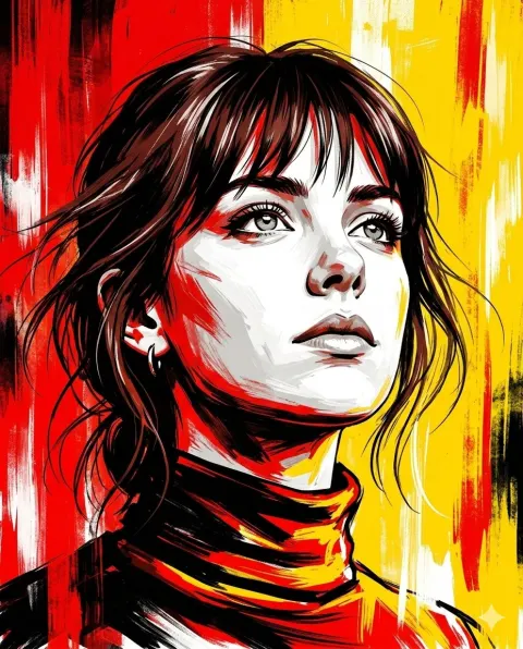Dramatic Digital Painting Portrait Prompt