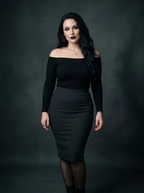 Black on Black Sultry Portrait