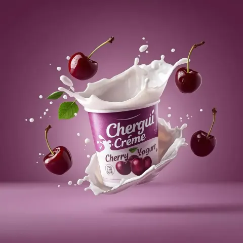 High-End Commercial Yogurt Product Photography Prompt for Nano Banana Pro