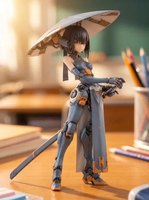 Mecha Girl figure concept generated by Nano Banana Pro