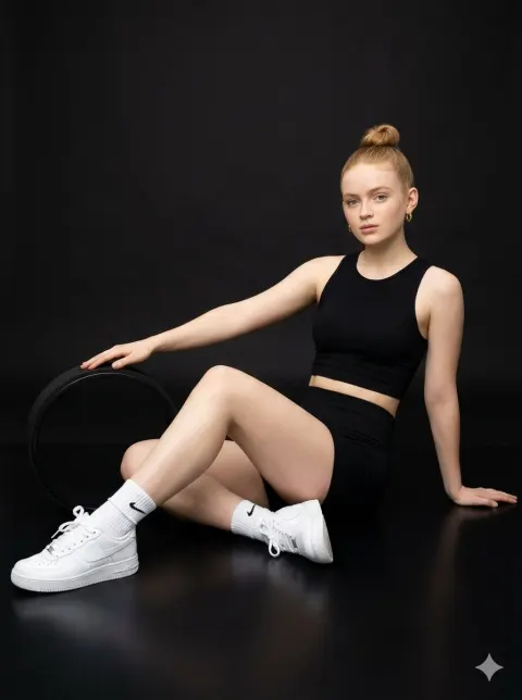 Ribbed Activewear Studio Photography