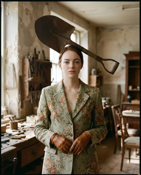 Rusted Melancholy Editorial Portrait