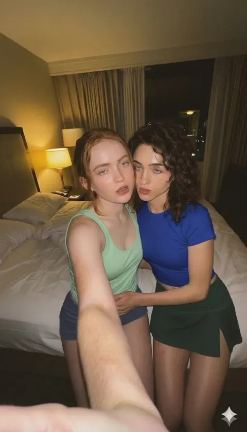 Sadie Sink and Natalia Dyer Close Portraits