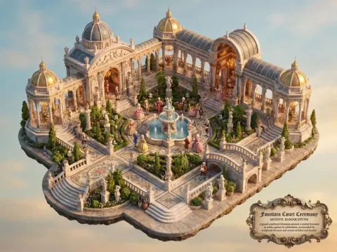 Baroquepunk Royal Garden Miniature