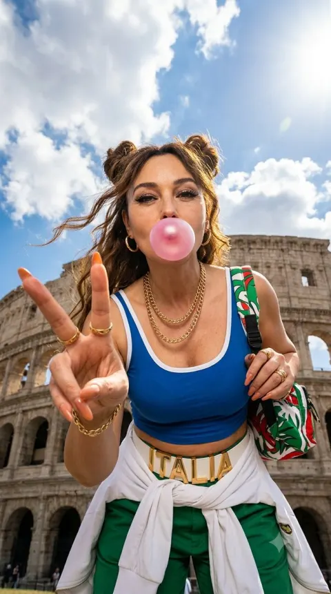 Colosseum Travel Fashion Portrait