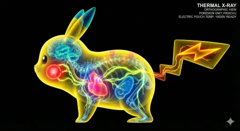 Thermal X-Ray Style Infographic Prompt (Nintendo Switch Example)