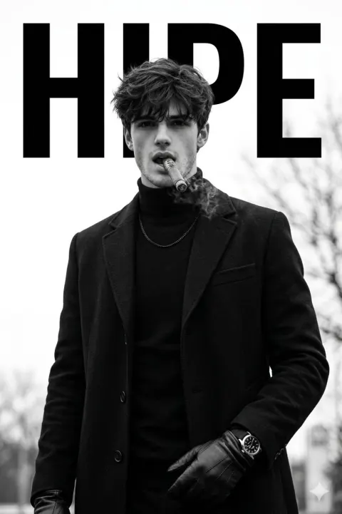 Luxury Monochrome Male Fashion Portrait