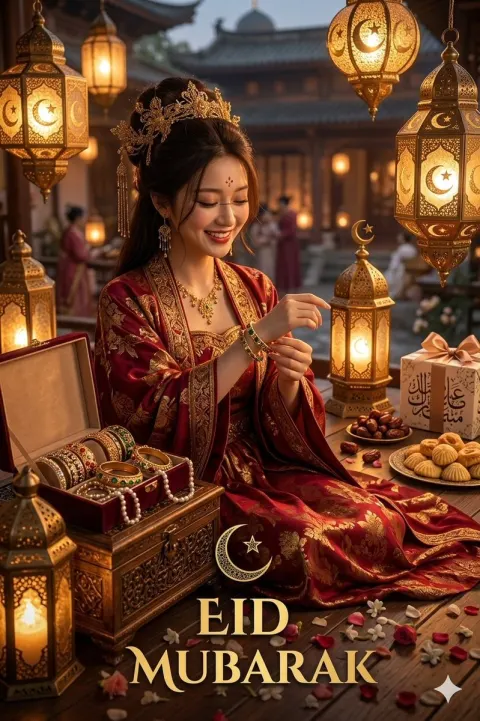 Eid Mubarak Traditional Portrait
