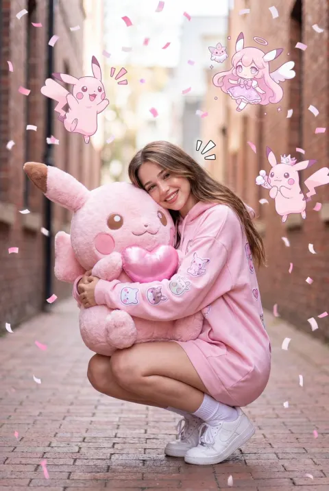 Kawaii Pastel Pikachu Alleyway