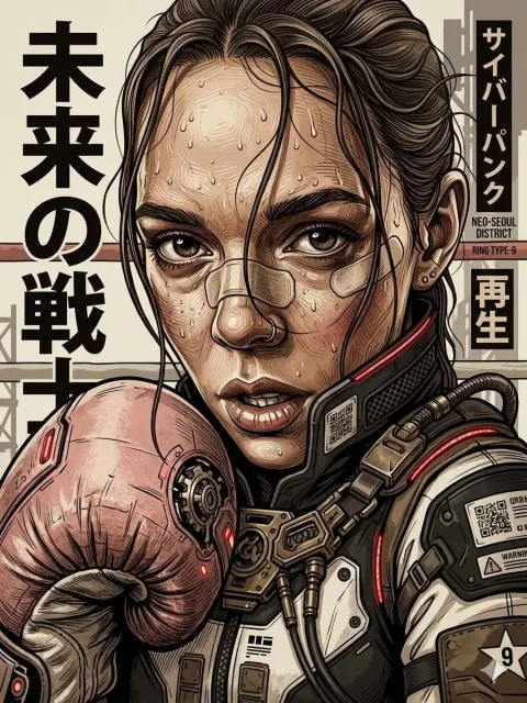 Futuristic Neo-Illustration Poster