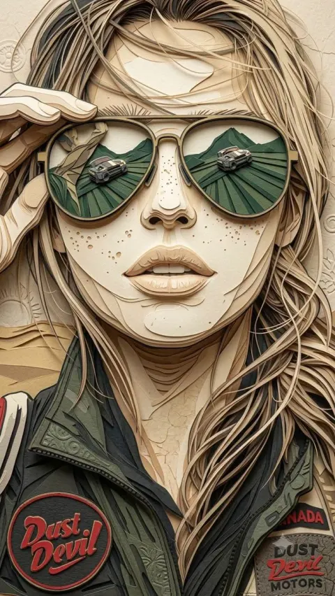 Multi-Layered Paper Relief Sculpture