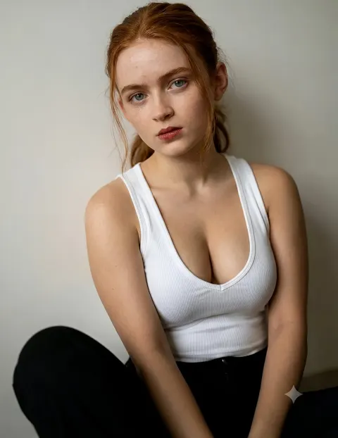Minimalist Realistic Studio Portrait