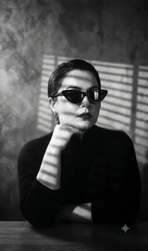 1940s Film Noir Portrait