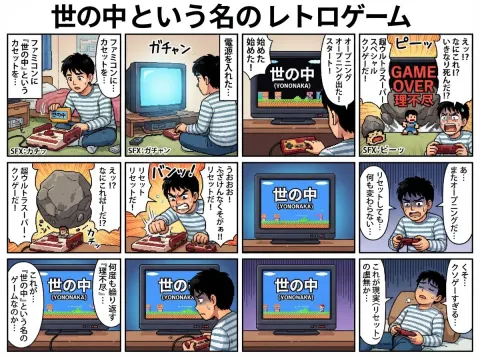 8-Panel Retro Game Manga